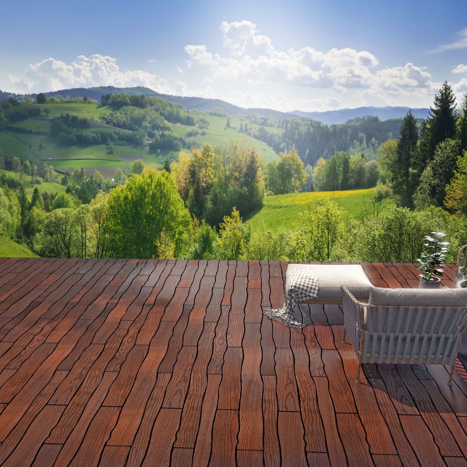 Садовый паркет Т10 «Термоясень» | Thermodecking