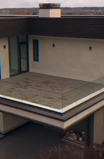 Терраса на балконе загородного дома