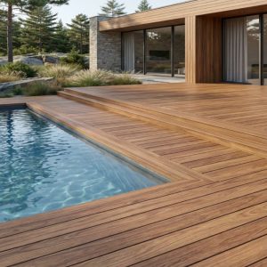 Террасная доска «Тик» (прямой планкен)