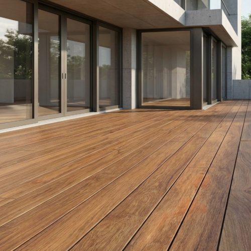 Террасная доска «Тик» (прямой планкен)